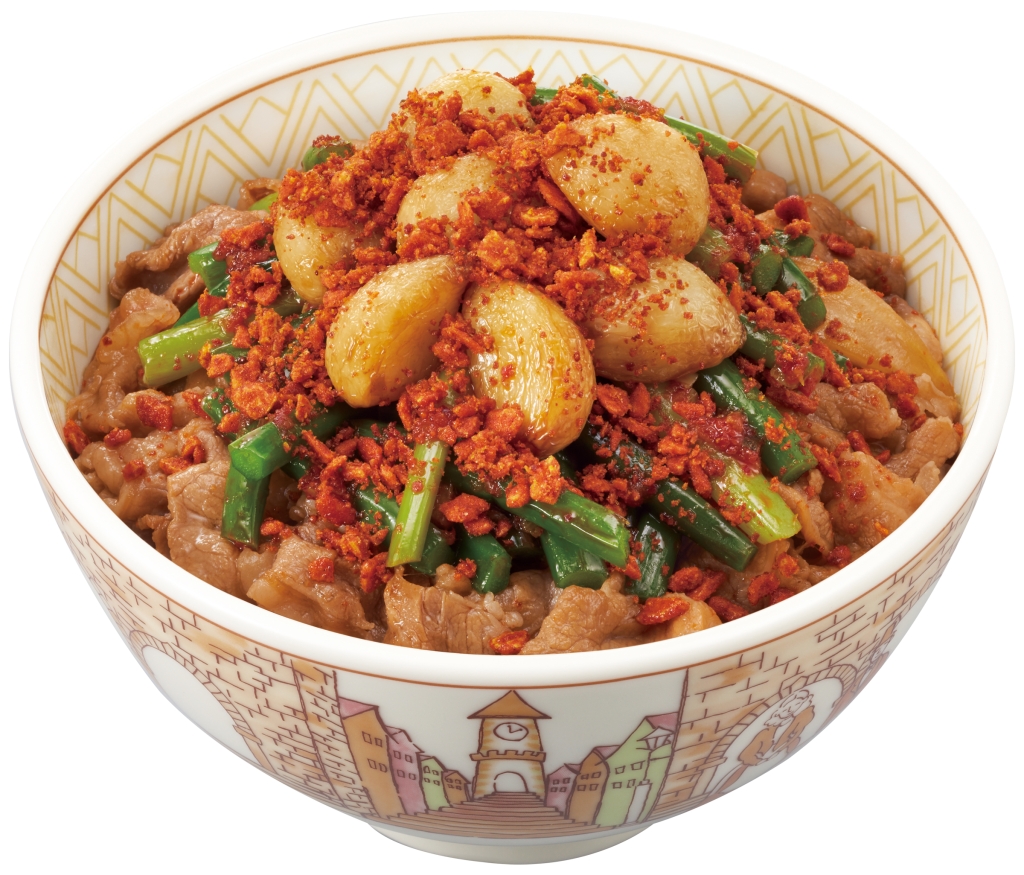 すき家「トリプルニンニク牛丼」