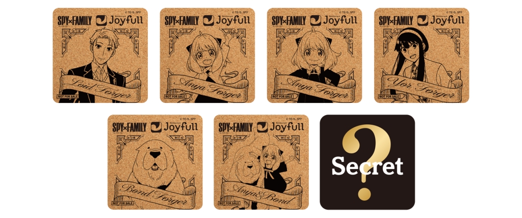 ジョイフル×スパイファミリー「オリジナルコルクコースター」