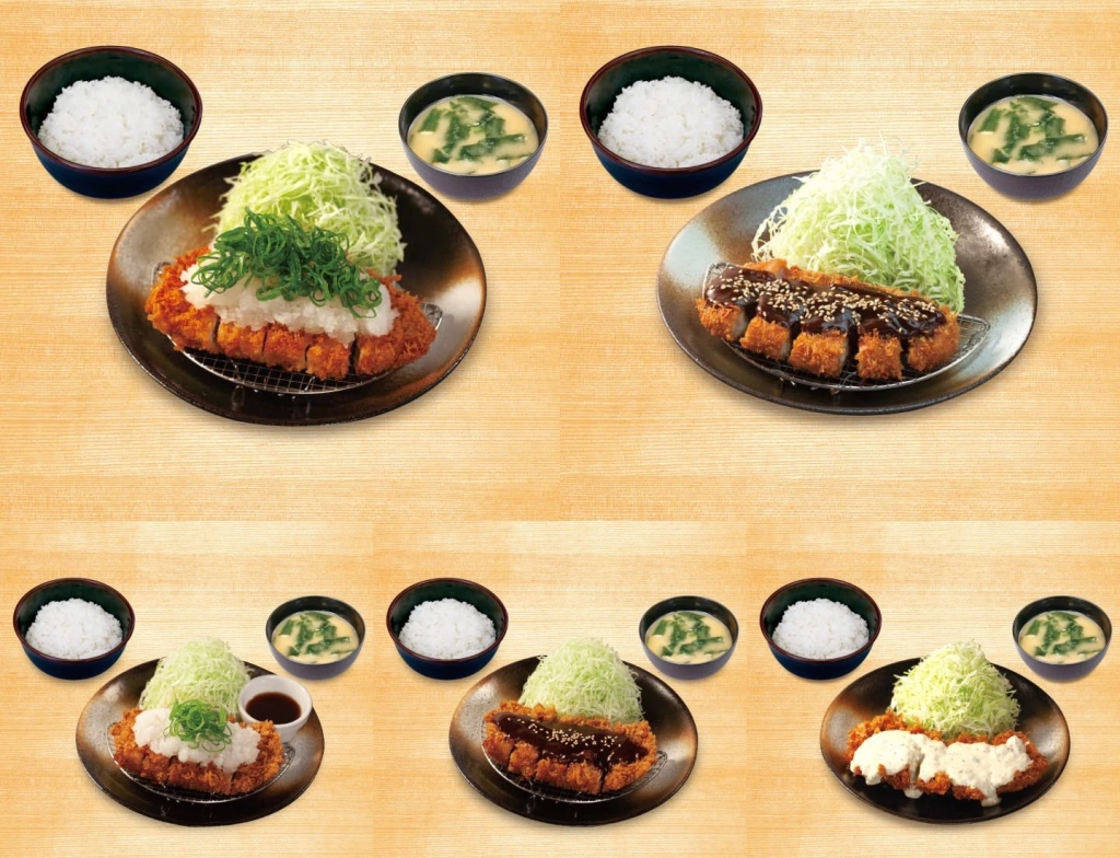 松のや「鬼おろしポン酢ロースかつ定食」「味噌ロースかつ定食」「鬼おろしポン酢チキンかつ定食」「味噌チキンかつ定食」「タルタルチキンかつ定食」